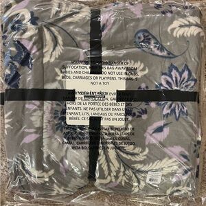 Vera Bradley Floral Throw Blanket Venetian Paisley Ice Blue